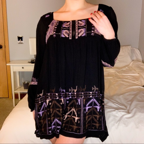 Free People Rhiannon Embroidered Babydoll Dress - Picture 3 of 10